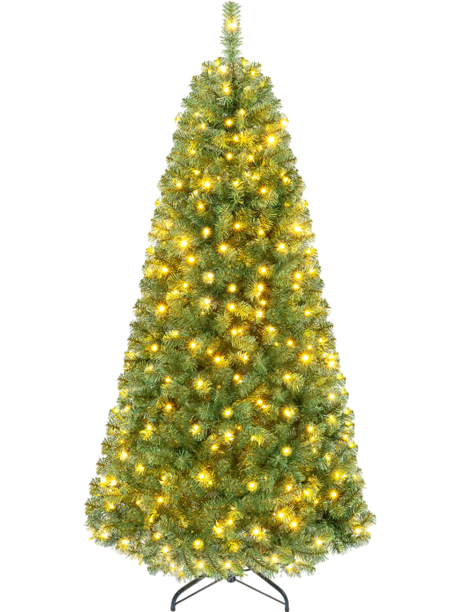 Costway Pre-Lit Green Artificial Christmas Tree Full Branch Tips 43492156 New