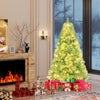Pre-Lit Tinsel Christmas Tree Artificial Xmas Tree Home Office Party Seasonal Holiday Decoration-S - Gallery View 1 of 10
