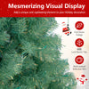 Fruit green foliage of the Pre-Lit Tinsel Christmas Tree with 688 branch tips and multi-colored reflective film for.