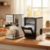 Premium 20-bar espresso machine and nugget ice maker duo for rich coffee and soft, chewable ice at home.