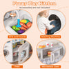 Pretend play kitchen for kids featuring a sink, oven, microwave, and washing machine for immersive cooking fun.