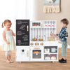 Pretend Play Kitchen for Kids with Real Sounds and Lights-White - Gallery View 1 of 10