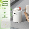 Terrazzo propane tank cover table with side handles, weather-resistant and stylish for patio or deck use.