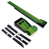 Indoor golf putting mat with auto ball return, featuring distance markings and 3 practice balls for consistent training.