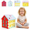 Colorful puzzle floor mats with interlocking alphabet and numbers, designed for kids' creative play and learning.