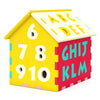 Colorful puzzle floor mats shaped like a house featuring interlocking alphabet and numbers for creative play and.
