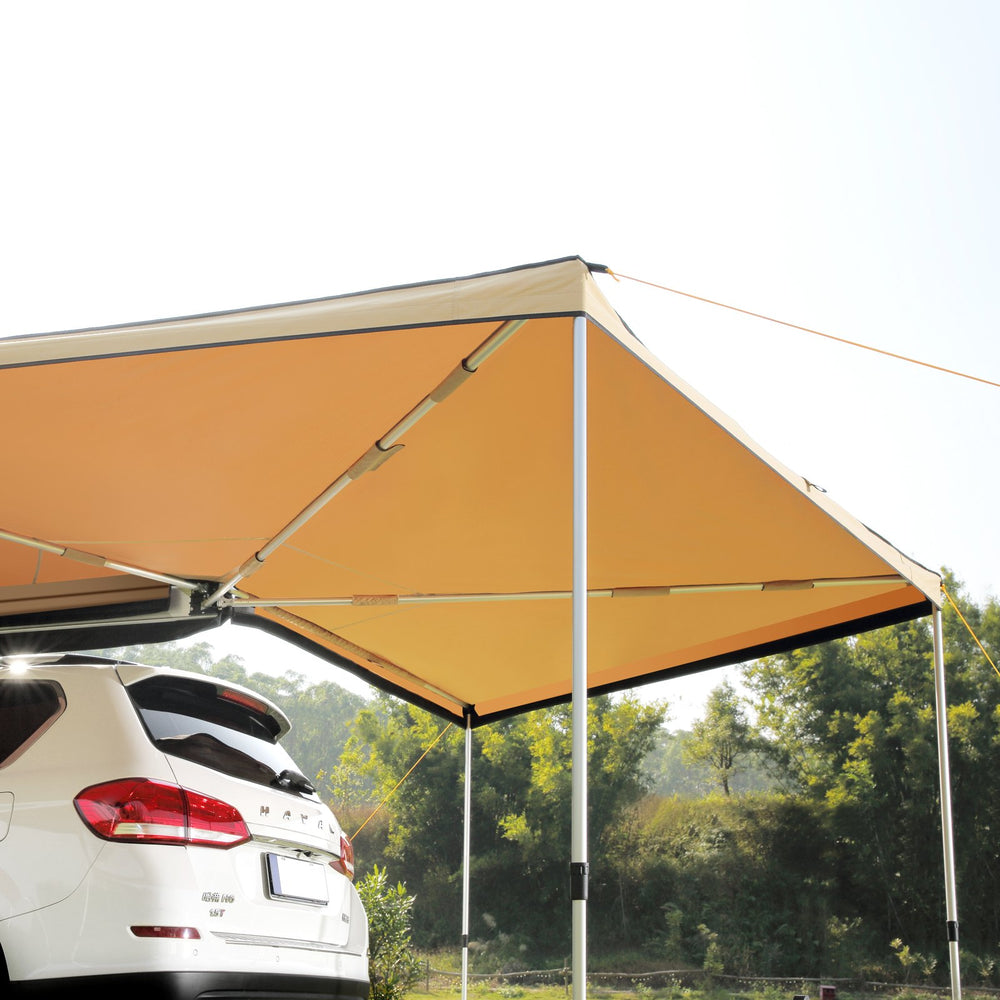 Vevor Vehicle Awning 270° 8.2' Height UV50+ Retractable Car Side Awning with Waterproof Storage Bag New