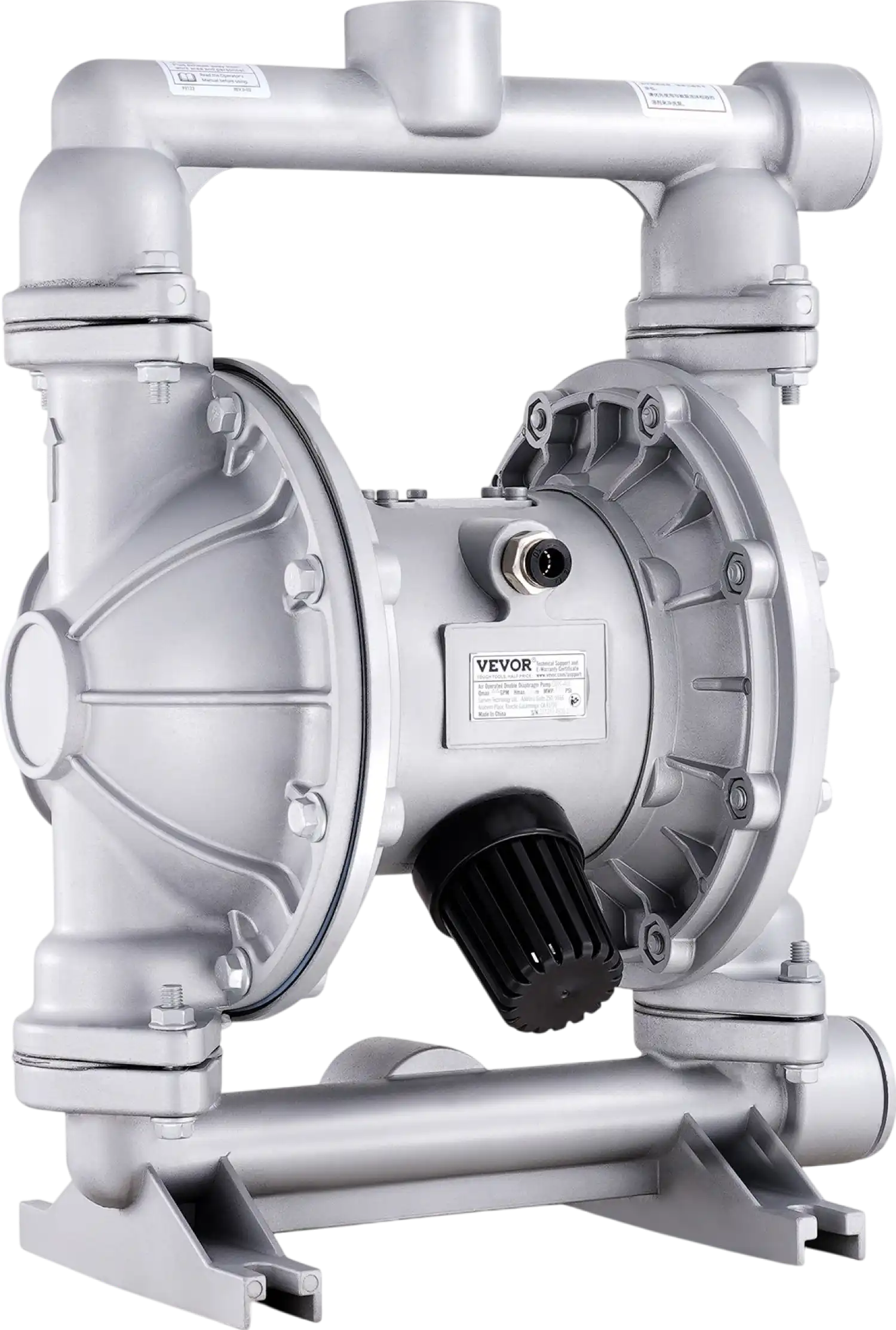 Vevor Double Diaphragm Pump Air Operated 44 GPM Max 115 PSI 1.5