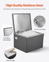 Vevor Drop-In Ice Chest 113.7 Qt Stainless Steel 28" x 20" x 17" Insulated with Flip Lid and Drain New