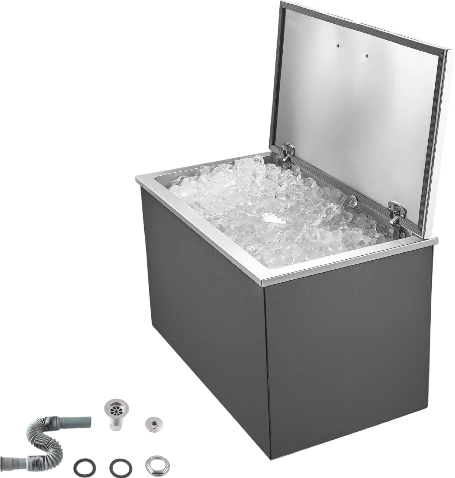 Bull Ice Chest Drop In Vevor Drop-In Ice Chest 87.6 Qt Stainless Steel 28