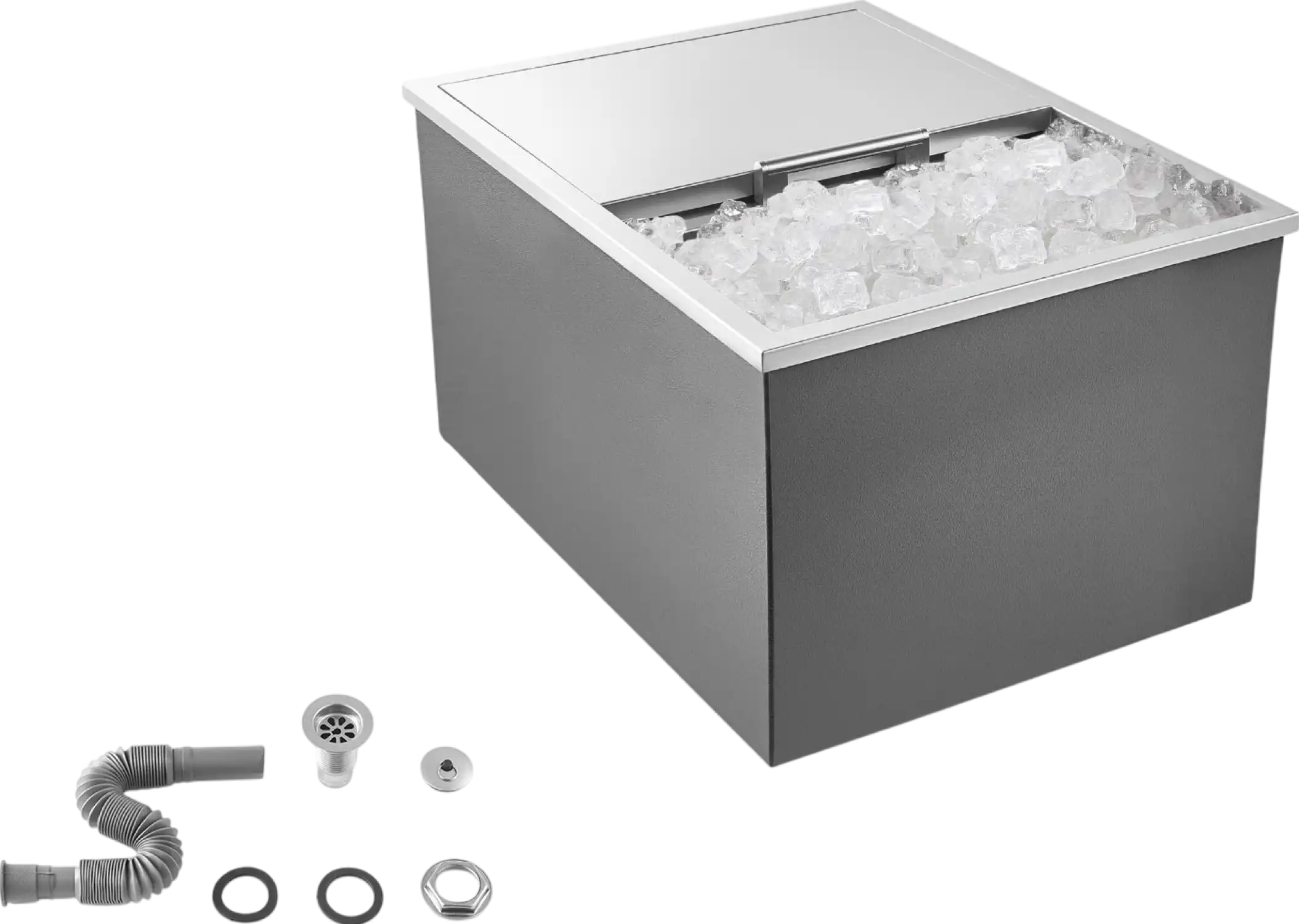 Vevor Drop-In Ice Chest 57.8 Qt Stainless Steel 24