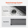 Vevor Drop-In Kitchen Sink 33" Stainless Steel Top-Mount Single Bowl Black New