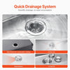 Vevor Kitchen Sink 33" Top Mount Single Bowl Stainless Steel with Accessories New