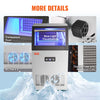 Vevor Commercial Ice Maker 120Lbs/24H with 33 Lbs Storage LED Digital Display Auto Cleaning New