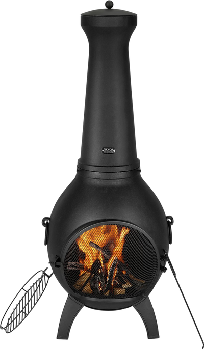 Vevor Outdoor Aluminum Chiminea Fireplace 18