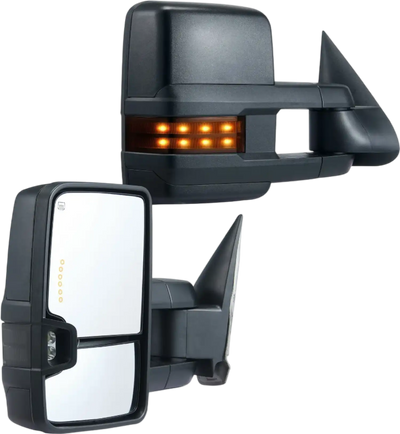 Vevor Towing Mirrors for Chevy/GMC 2014–2019 Heated Defrost with LED and Signal Lights New