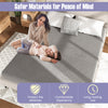 Queen size luxury super soft velvet mattress protector with breathable surface and non-slip bottom for comfortable.