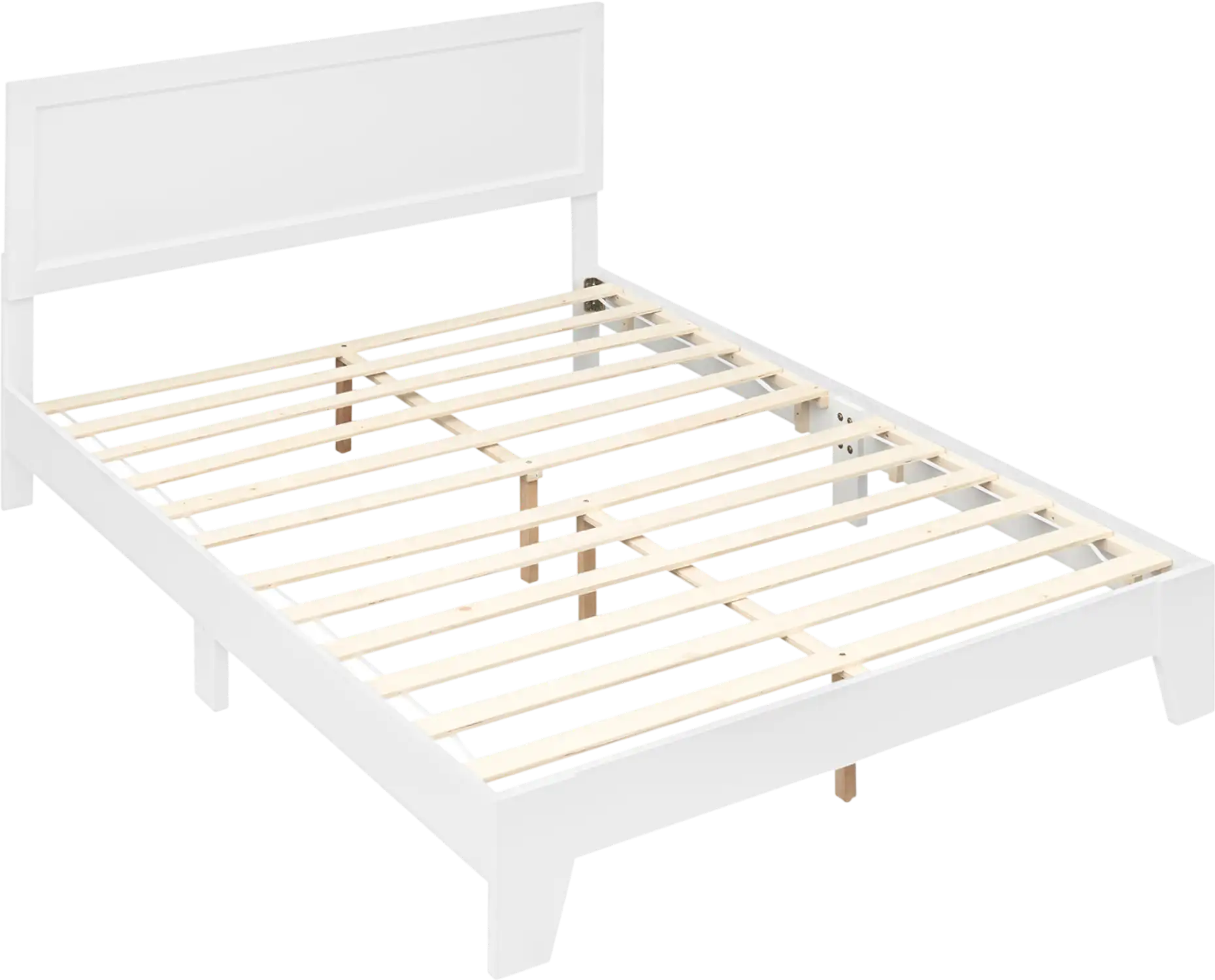Costway Queen Modern Platform Bed Frame with Headboard 87388466 New
