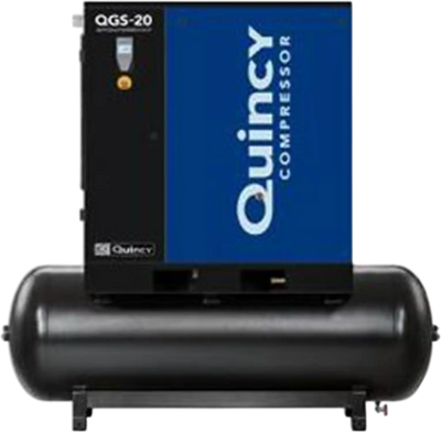 Quincy Compressor QGS 20 TM-3 Rotary Screw Air Compressor 20 HP 120 gallon New