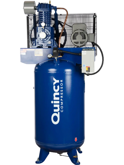 Quincy Compressor QP Two Stage Piston Air Compressor Pro Plus 5 HP 80 Gallon Vertical 230V 3 Phase New