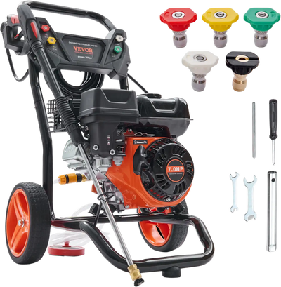 Vevor 3600 PSI Gas Pressure Washer 2.6 GPM with Copper Pump and 5 Quick Connect Nozzles New