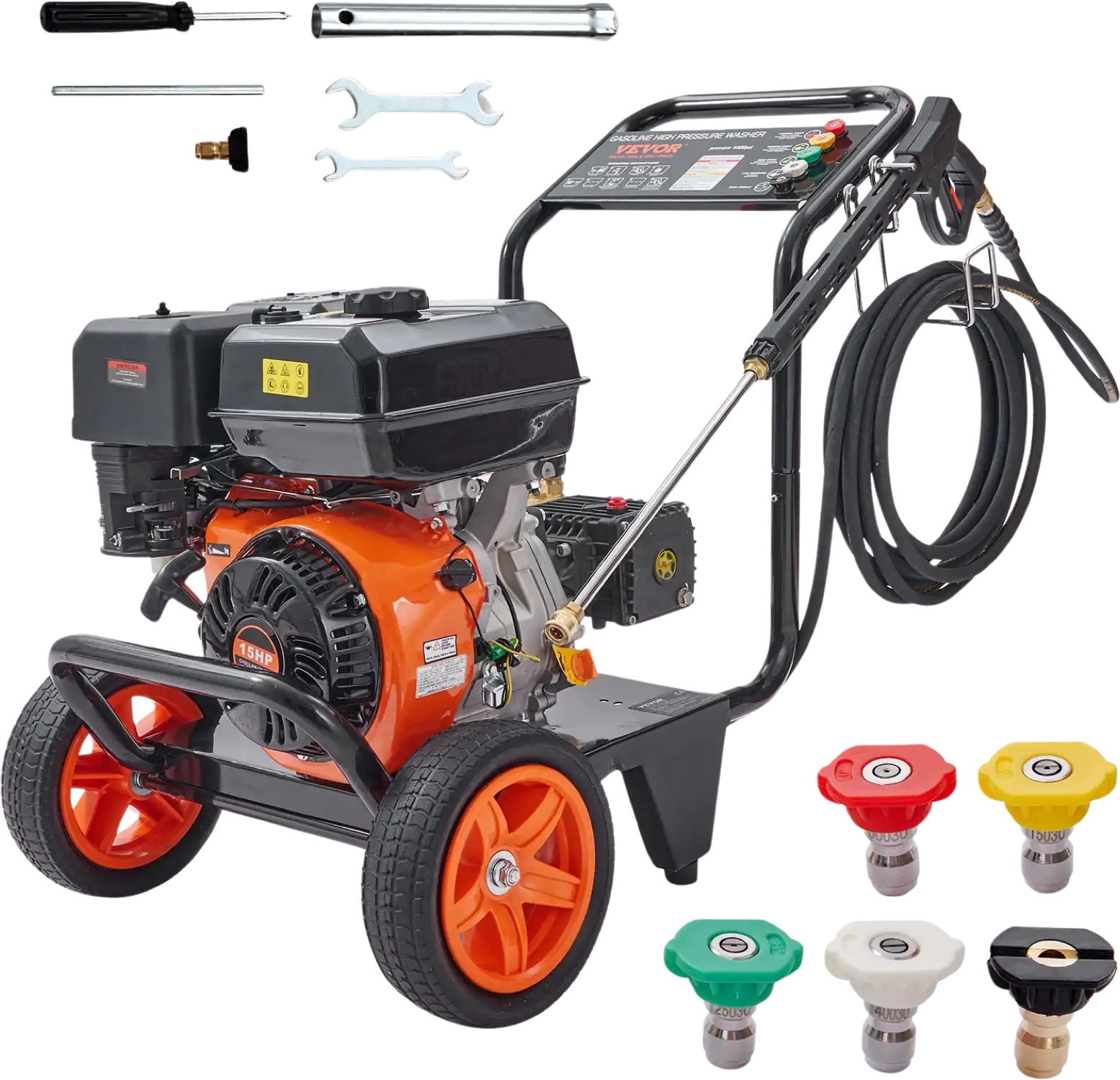 Vevor 4400 PSI Gas Pressure Washer 4.0 GPM with Copper Pump and 5 Quick Connect Nozzles New