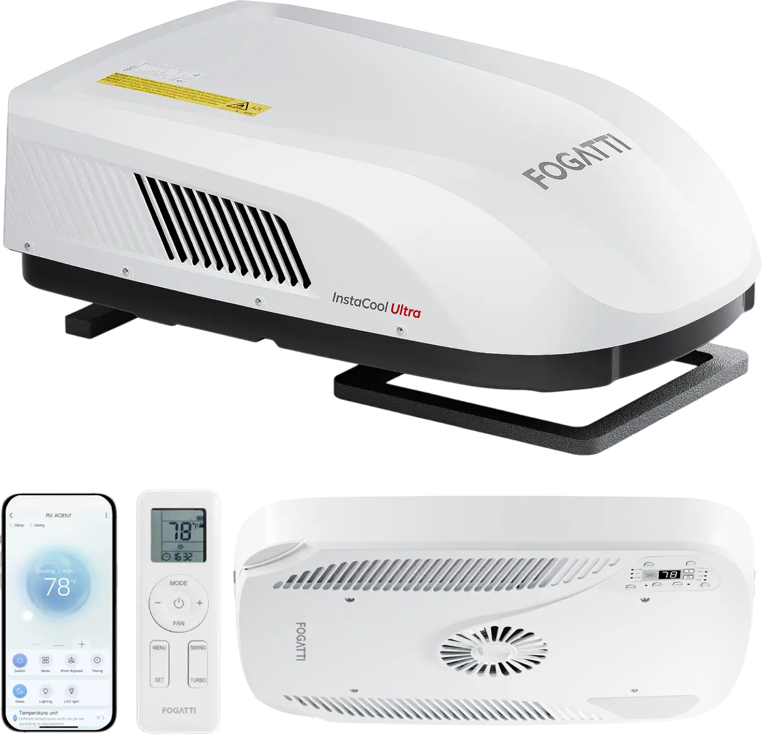 Fogatti InstaCool Ultra Air Conditioner 16,000 BTU with Heat Pump Non-Ducted 115V New