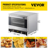 Vevor Commercial Convection Oven 2.33 Cu. Ft. 66 L 1800W 4-Tier 120V New