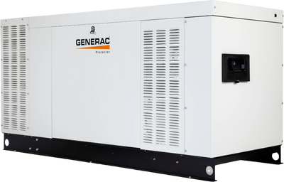Generac Protector RG08045ANAC 80kW Liquid Cooled 1 Phase 120/240V Standby Generator SCAQMD New