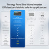 Renogy Inverter Pure Sine Wave 1000W 12V with UPS Transfer Switch and Built-In Bluetooth New