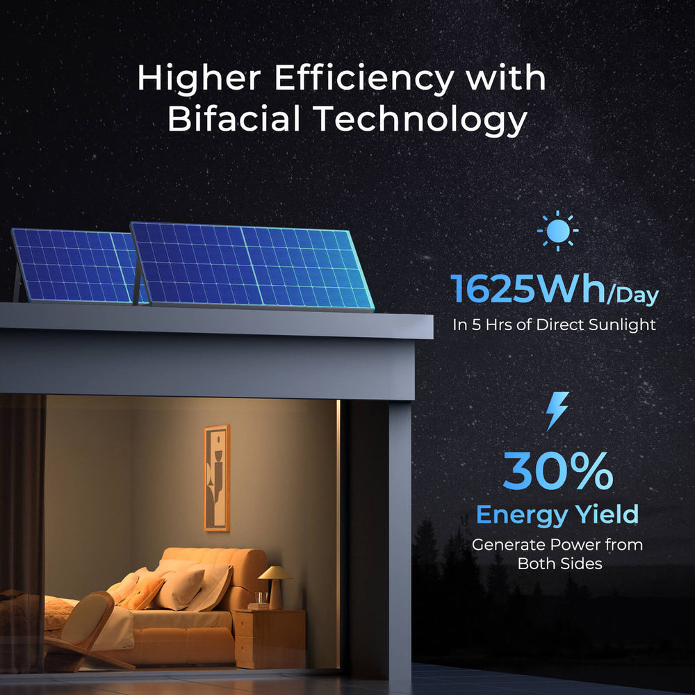 Renogy RSP250DCT Solar Panel 16BB N-Type 250W Bifacial New