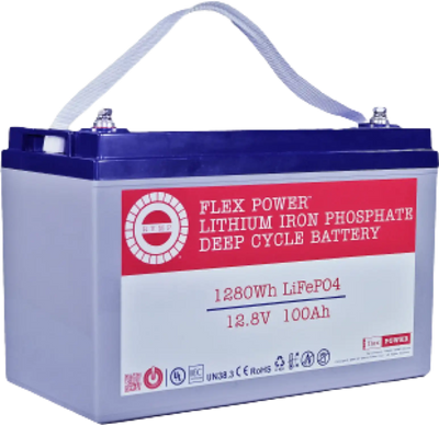 RVMP Flex Power LiFePO4 Deep Cycle Battery 12.8V 100AH New