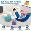 Rainbow Arc Climber Playset with three foam blocks for kids, promoting motor skills and balance in multicolor design.