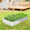 Metal Galvanized Raised Garden Bed with Open-Ended Base-6 x 3 ft - Gallery View 1 of 11