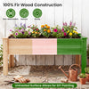 Elevated planter box made of solid fir wood, perfect for growing herbs and vegetables on decks or balconies.