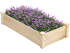 Raised Garden Bed Fir Wood Wooden Square Wood Planter Box for Garden