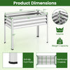Dimensions of the Raised Garden Bed with anti-slip foot pads, 32" height, and 175 lbs weight capacity for comfortable.