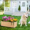 Folding wooden raised garden bed with vibrant flowers, ideal for patio or garden, featuring a removable bottom for easy.
