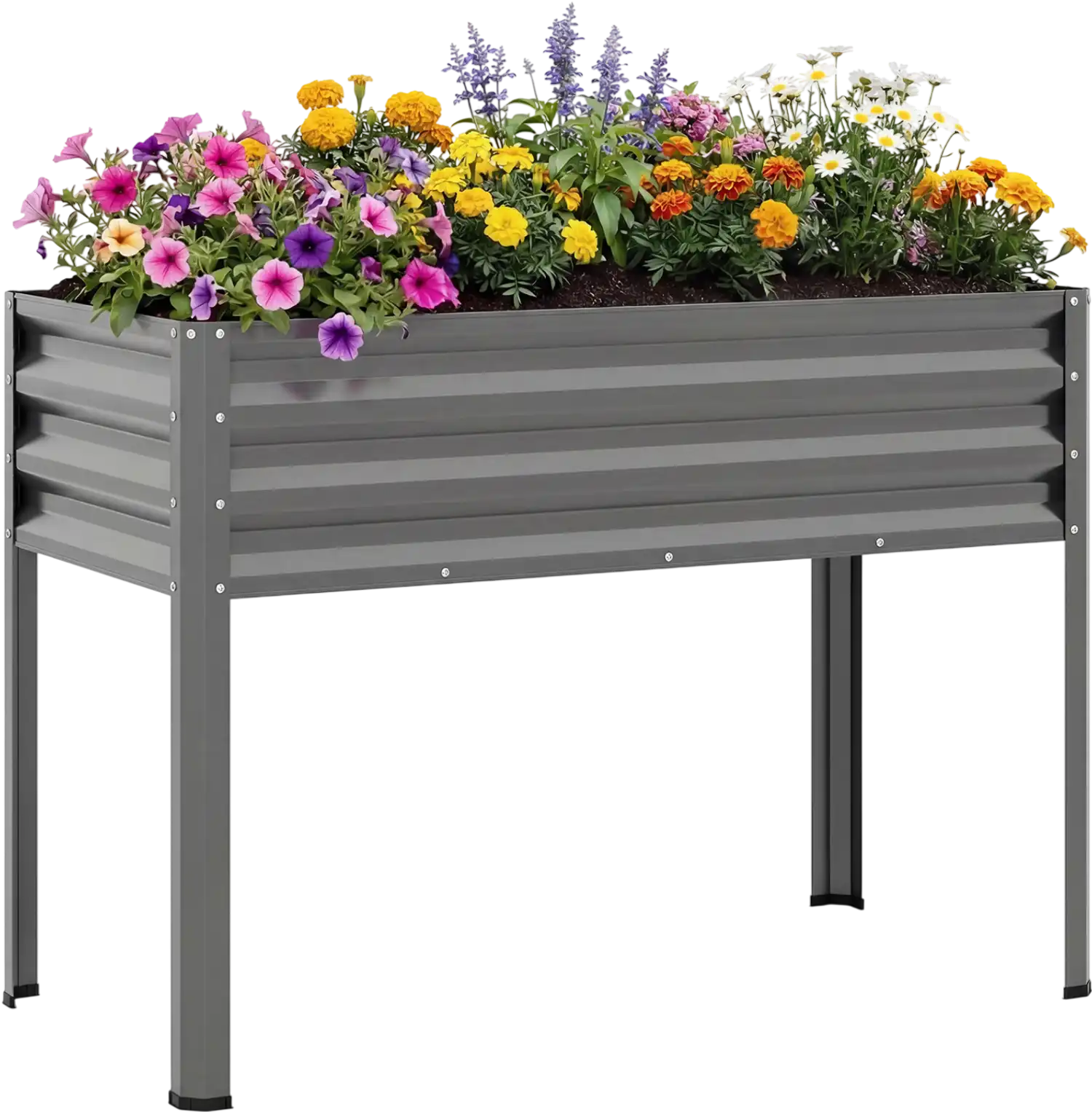 Costway Raised Garden Bed with Legs Metal Elevated Planter Box 32619956 New