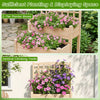 2-tier raised garden bed with trellis in natural fir wood, ideal for outdoor climbing plants and maximizing small spaces.