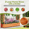 Large raised garden bed with arch trellis and hanging roof, crafted from sturdy fir wood for cultivating various plants.