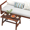 Solid wood patio table with slatted tabletop, made of pine and fir, perfect for garden or balcony use.