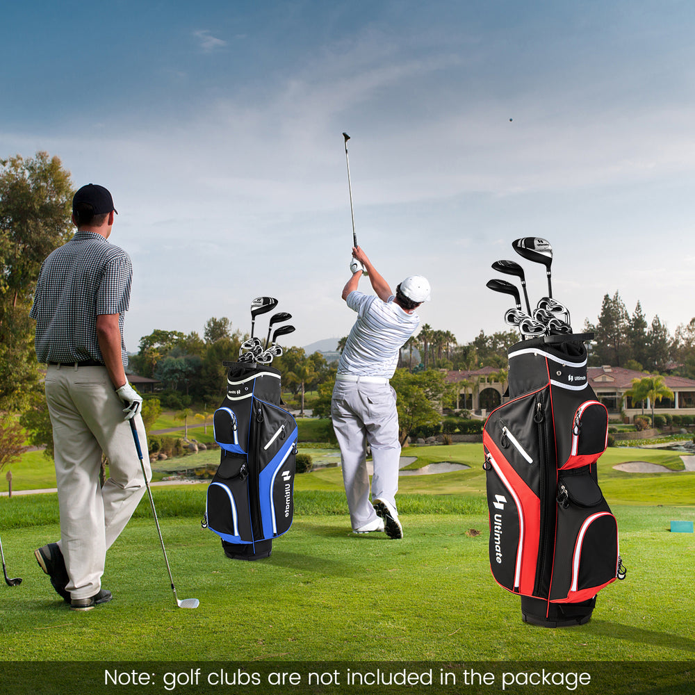 Golf Cart Bag with 14 Way Top Dividers-Red - Gallery View 1 of 10