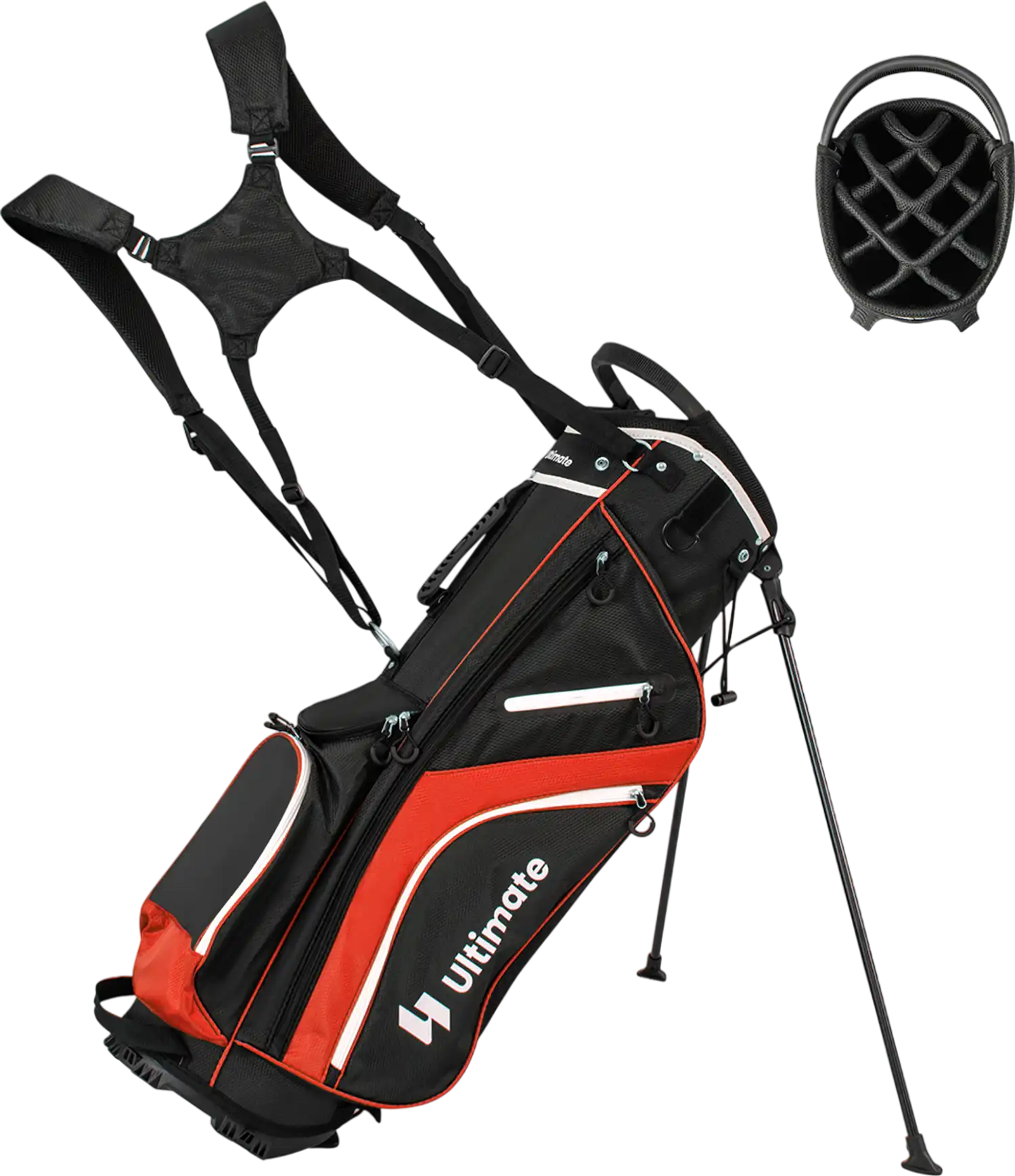 Costway Lightweight Golf Stand Bag 14-Way Top 6 Pockets 48219356 New