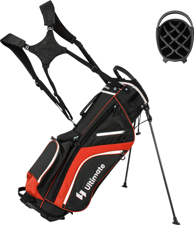 Costway Lightweight Golf Stand Bag 14-Way Top 6 Pockets 48219356 New