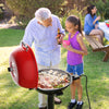 1600W Portable Electric BBQ Grill with Removable Non-Stick Rack-Black & Red - Gallery View 1 of 10