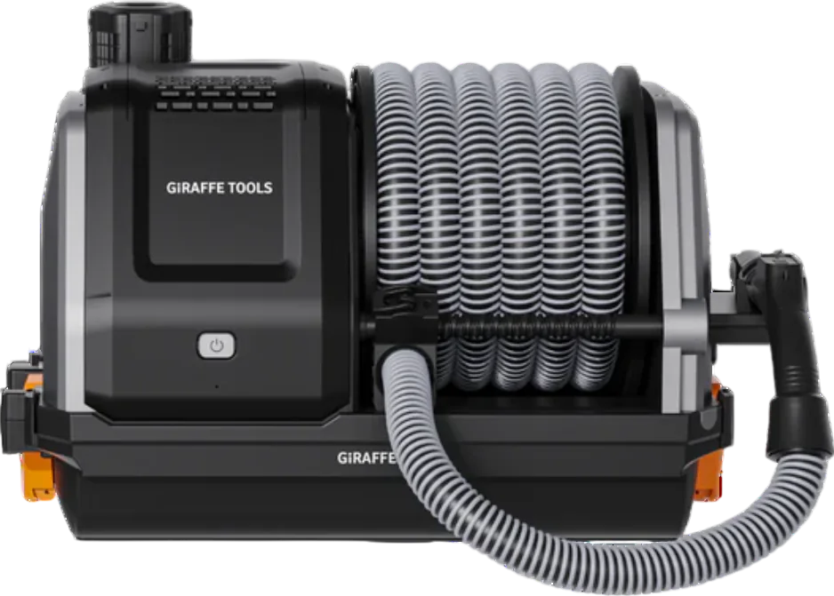 Giraffe Tools Grandstorm Retractable Vacuum Cleaner with 30' Hose 4.5 Gal. Dustbin New