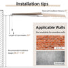 Installation tips for the 12 x 10 feet beige patio retractable awning, suitable for brick and concrete walls.