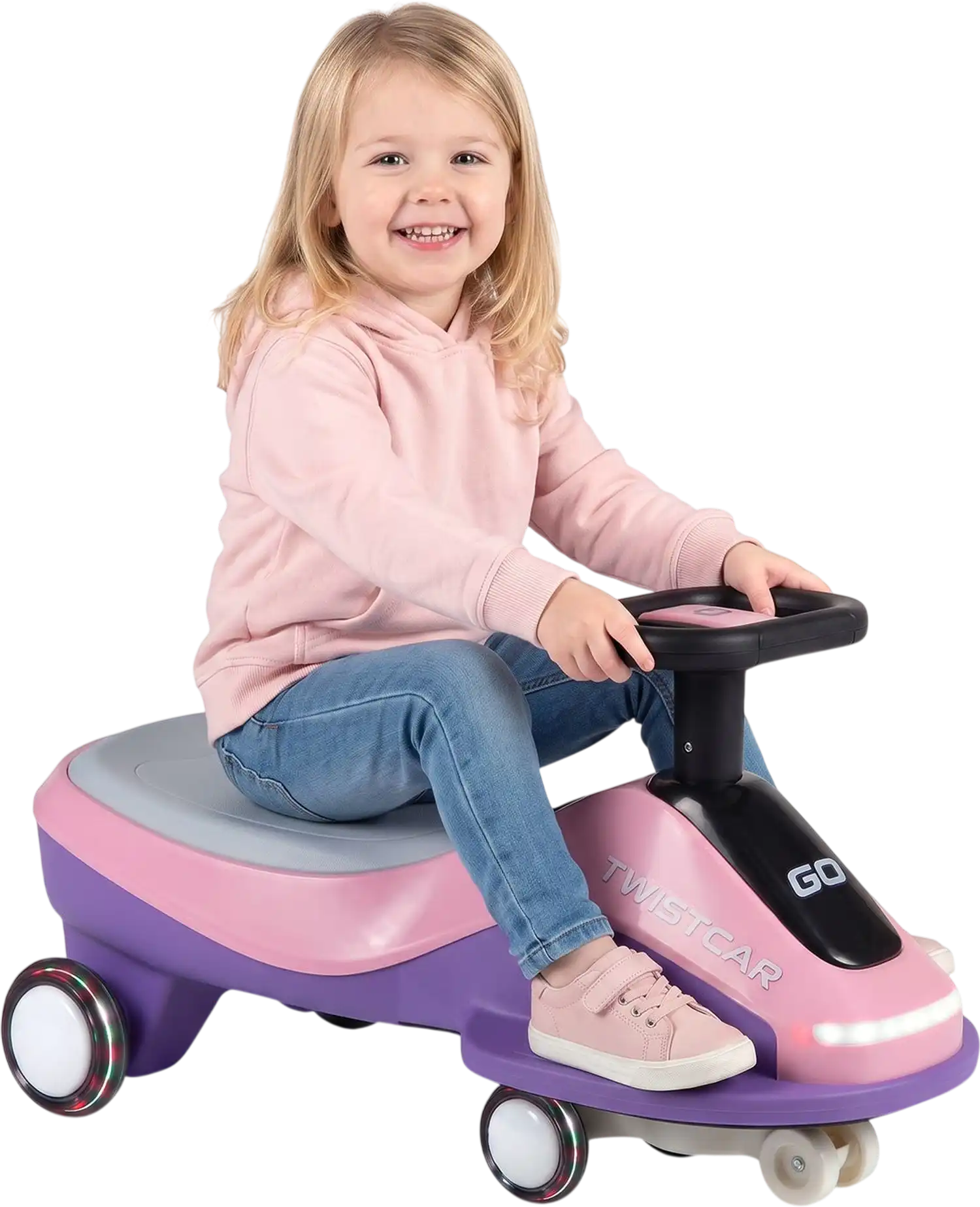 Costway Ride On Wiggle Tricycle Flashing Wheels Front Light Music Speaker 45191020 New