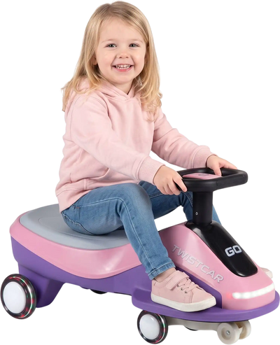 Costway Ride On Wiggle Tricycle Flashing Wheels Front Light Music Speaker 45191020 New